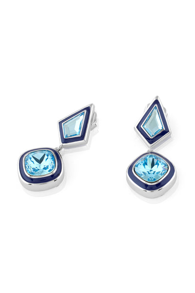 Isharya Aquamarine Party Girl Earrings In 18Kt Gold Plated indian designer wear online shopping melange singapore