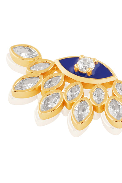 Isharya Aura Eye Studs In 18kt Gold Plated indian designer wear online shopping melange singapore 
