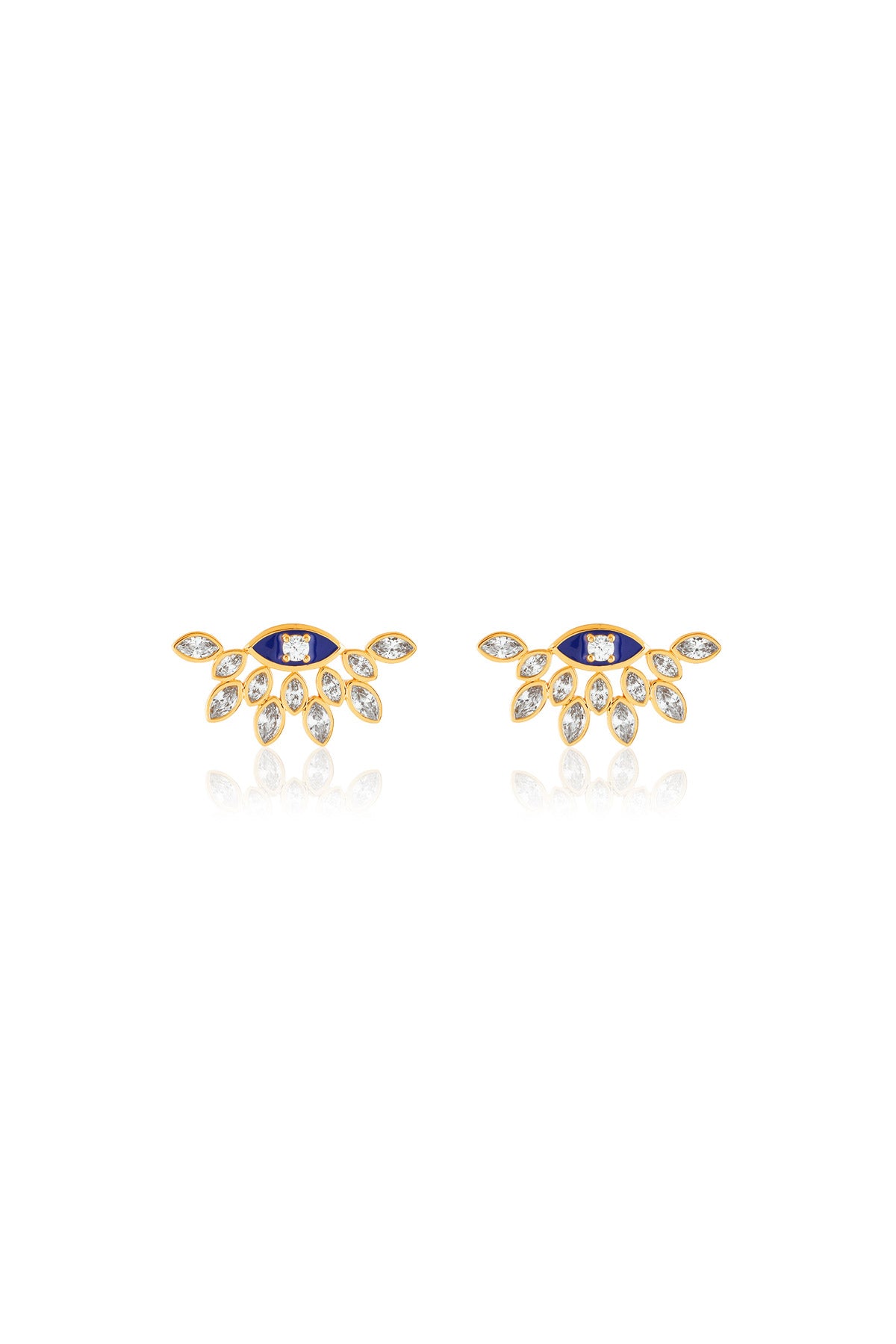 Isharya Aura Eye Studs In 18kt Gold Plated indian designer wear online shopping melange singapore 
