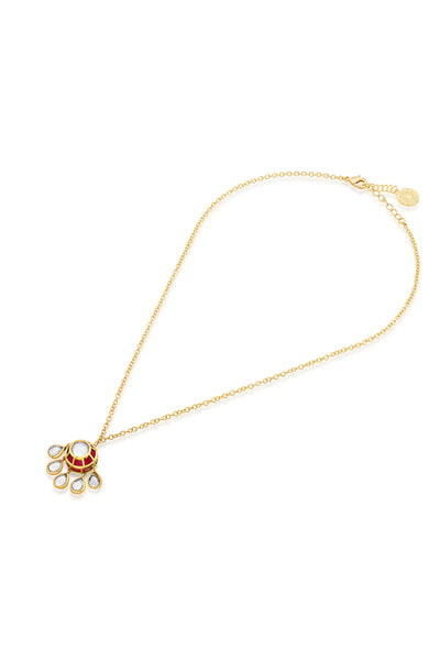Isharya Ayaana Rani Necklace In 18Kt Gold Plated jewellery indian designer wear online shopping melange singapore