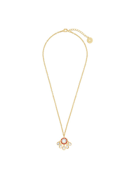 Isharya Ayaana Rani Necklace In 18Kt Gold Plated jewellery indian designer wear online shopping melange singapore