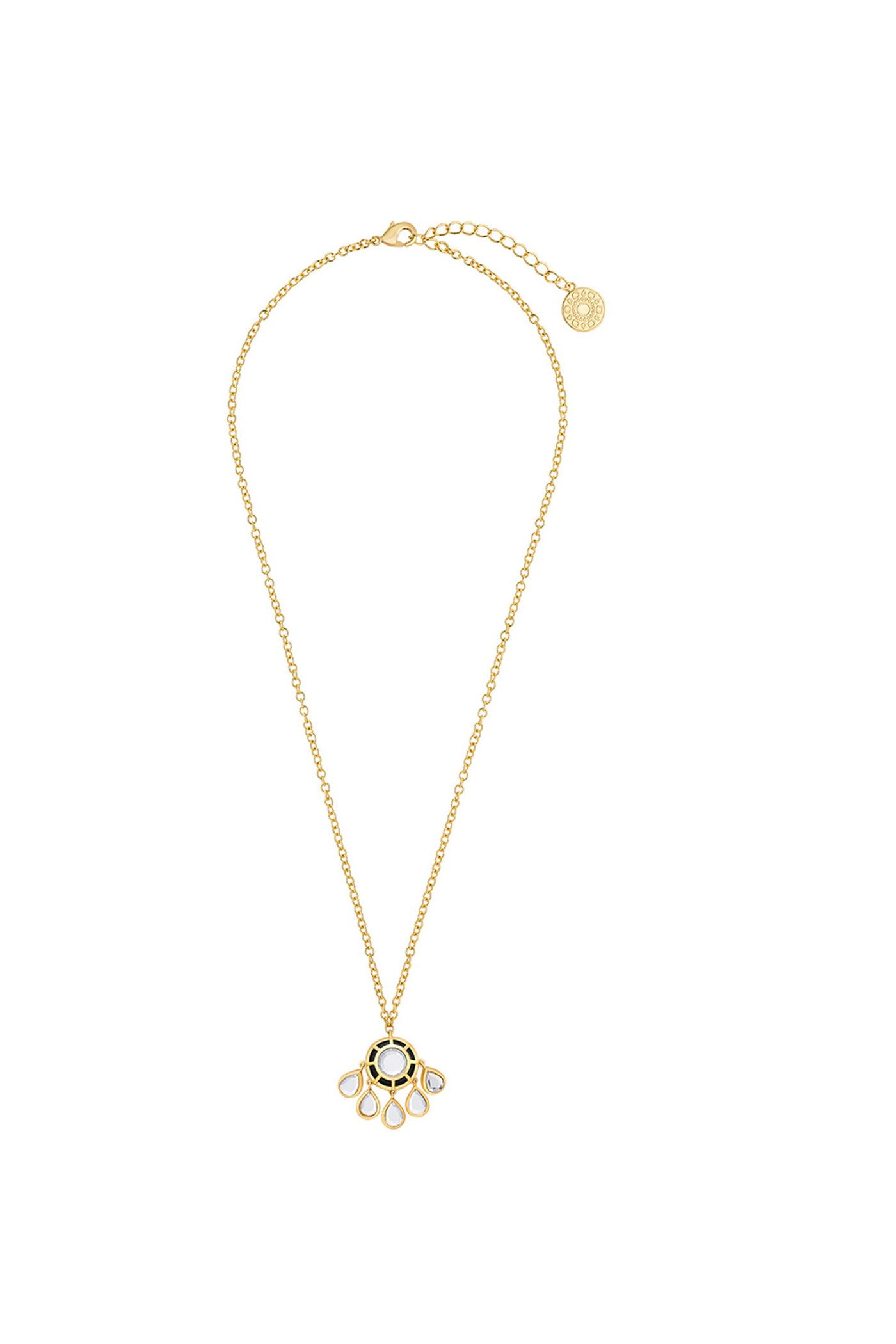 Isharya Ayaana Raven Necklace In 18Kt Gold Plated jewellery indian designer wear online shopping melange singapore