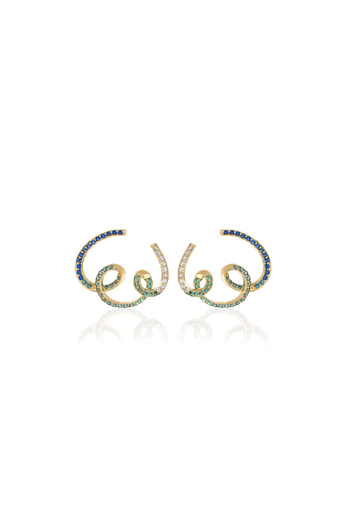 Isharya Azure Reverie Earrings 18Kt Gold Plated indian designer wear online shopping melange singapore