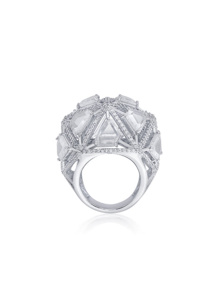 Isharya Bahamas 925 Silver Dome Ring jewellery indian designer wear online shopping melange singapore