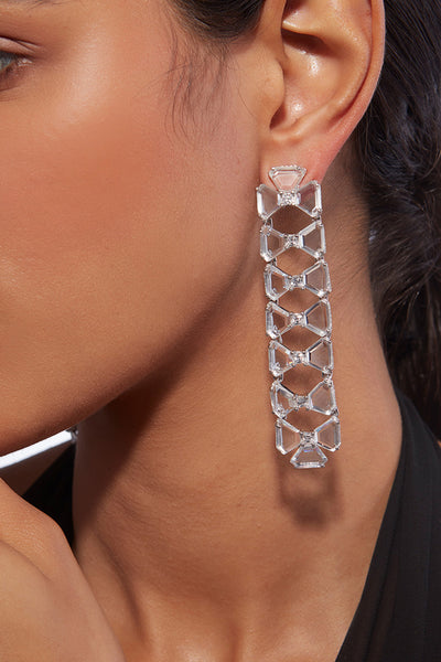 Isharya Bahamas 925 Silver Duster Earrings jewellery indian designer wear online shopping melange singapore