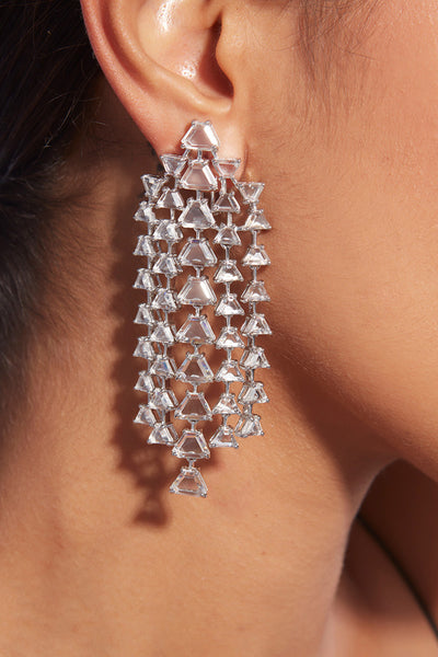 Isharya Bahamas 925 Silver Waterfall Earrings jewellery indian designer wear online shopping melange singapore