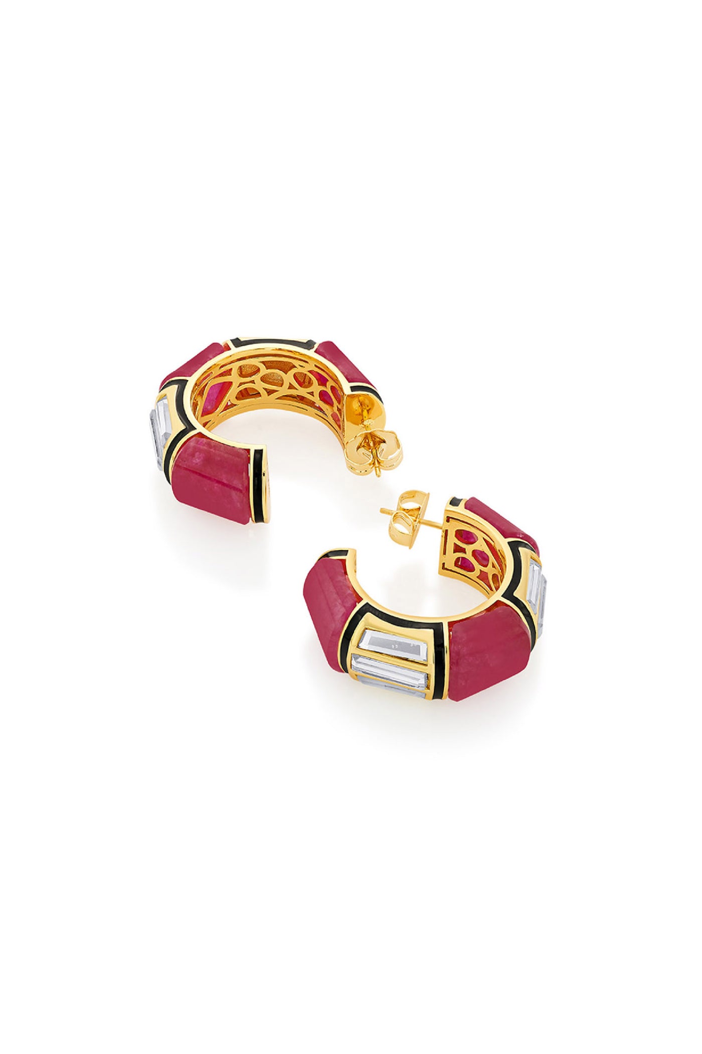 Isharya Begum Haute Chubby Hoops jewellery indian designer wear online shopping melange singapore