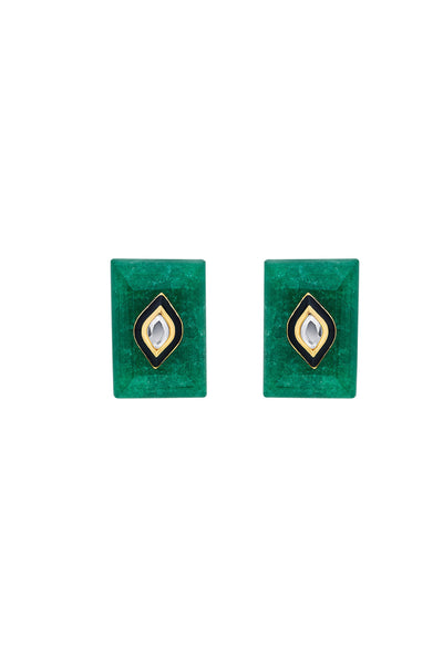 Isharya Begum Haute Evergreen Baroque Studs jewellery indian designer wear online shopping melange singapore