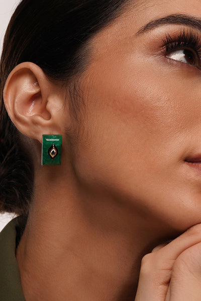 Isharya Begum Haute Evergreen Baroque Studs jewellery indian designer wear online shopping melange singapore