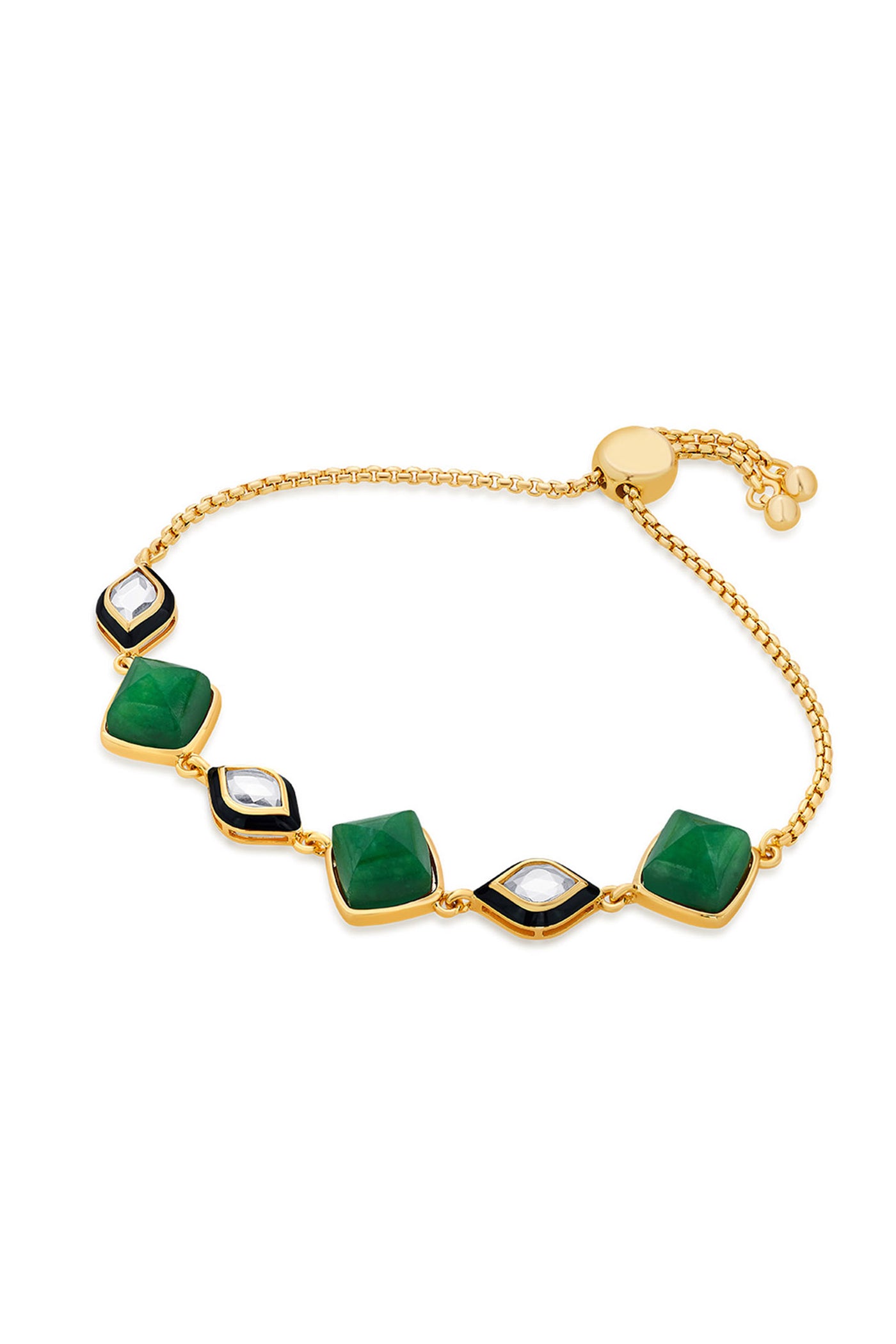 Isharya Begum Haute Evergreen Mirror Bracelet In 18Kt Gold Plated jewellery indian designer wear online shopping melange singapore