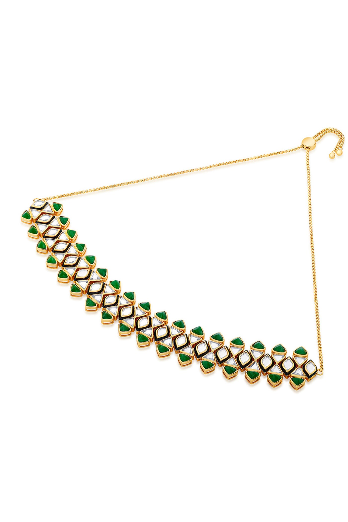 Isharya Begum Haute Evergreen Mughal Choker In 18Kt Gold Plated jewellery indian designer wear online shopping melange singapore