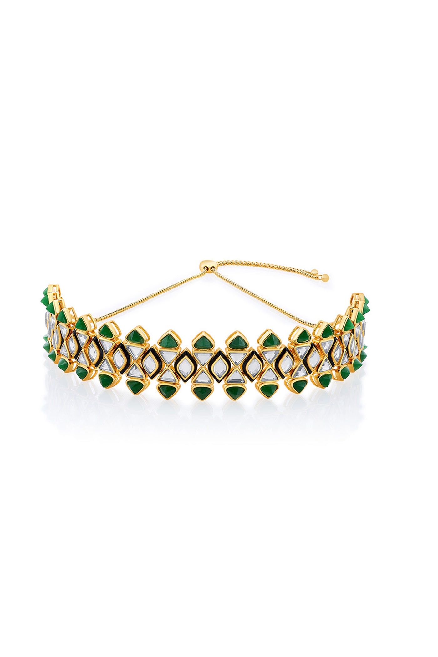 Isharya Begum Haute Evergreen Mughal Choker In 18Kt Gold Plated jewellery indian designer wear online shopping melange singapore