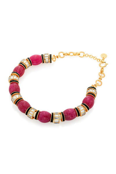 Isharya Begum Haute Pink Choker jewellery indian designer wear online shopping melange singapore