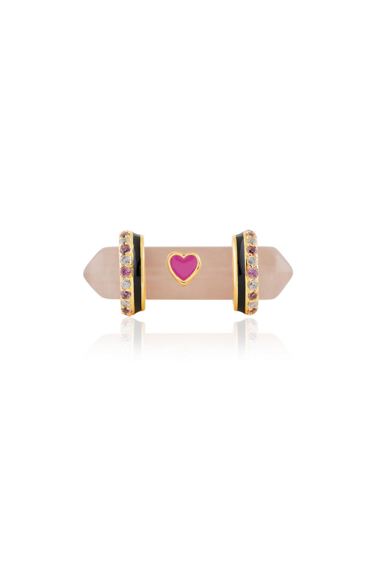 Isharya Blush Aura Amulet Ring In 18kt Gold Plated indian designer wear online shopping melange singapore 
