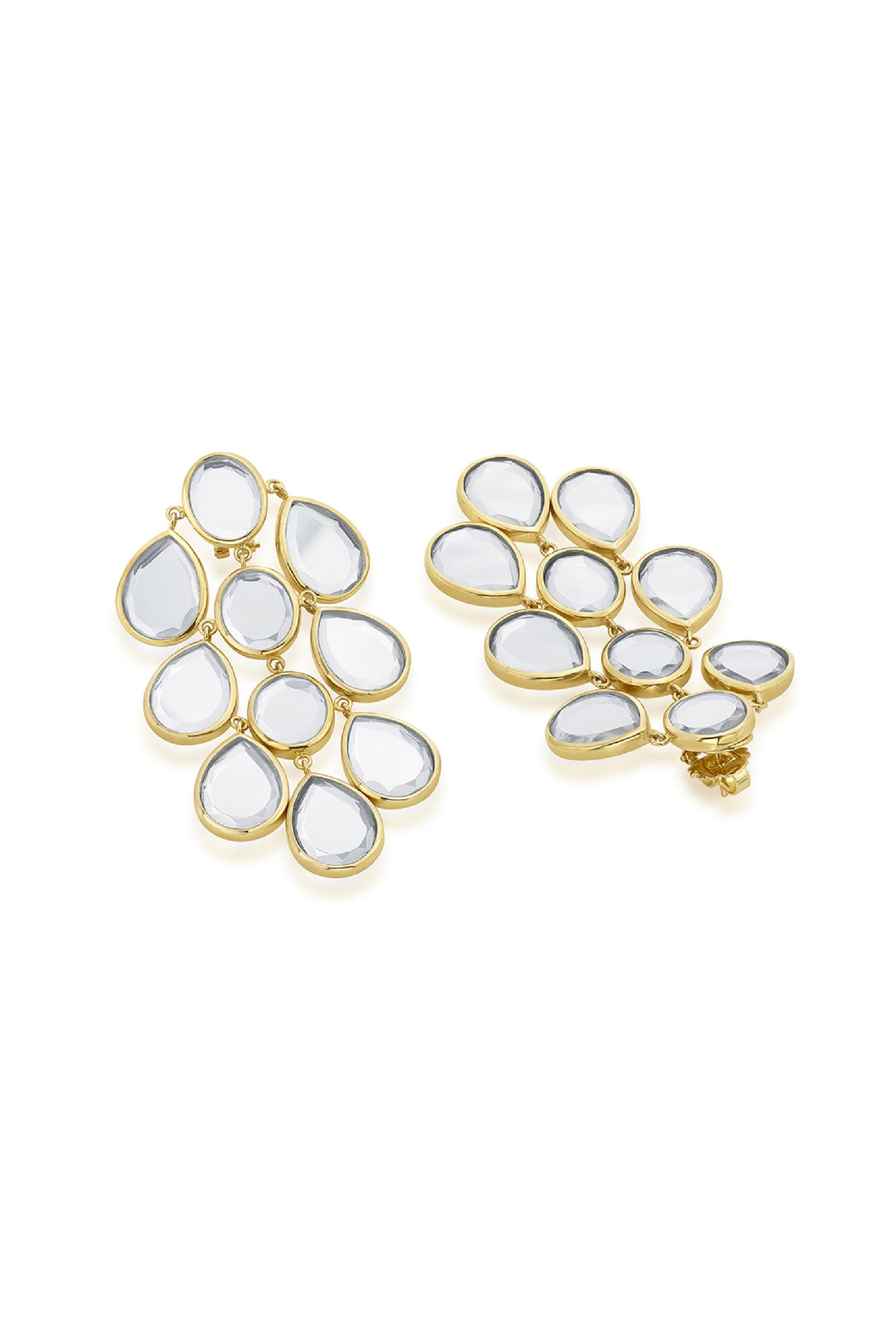 Isharya Borderless Mirror Splash Cascading  Earrings indian designer wear online shopping melange singapore