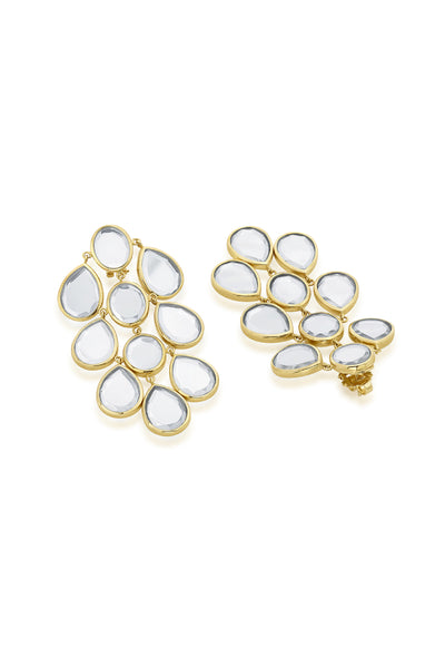 Isharya Borderless Mirror Splash Cascading  Earrings indian designer wear online shopping melange singapore