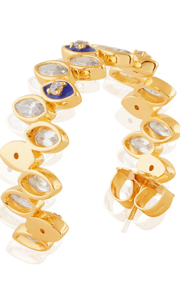 Isharya Celestia Eye Hoops In 18kt Gold Plated indian designer wear online shopping melange singapore 