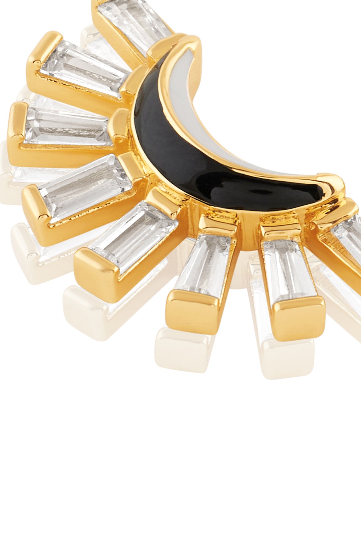 Isharya Celestial Curve Studs In 18kt Gold Plated indian designer wear online shopping melange singapore 