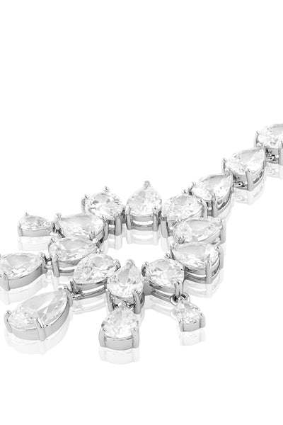 Isharya Celestial Radiance Maangtikka In Rhodium Plating indian designer wear online shopping melange singapore 