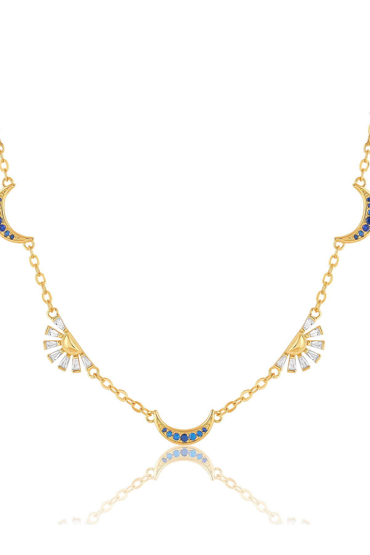 Isharya Celestial Rhythm Necklace In Green plating indian designer wear online shopping melange singapore 