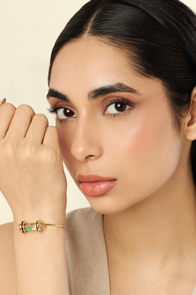Isharya Clarity Bolo Bracelet In 18kt Gold Plated indian designer wear online shopping melange singapore 