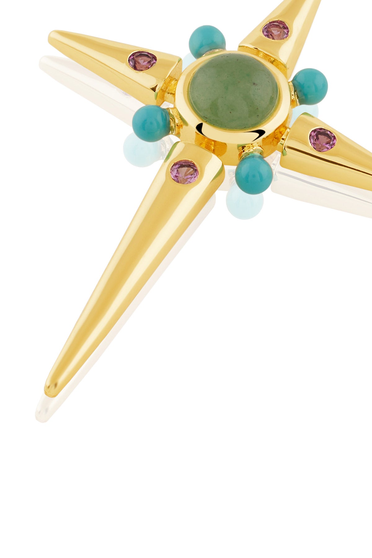 Isharya Cosmic Cross Studs In 18kt Gold Plated indian designer wear online shopping melange singapore 