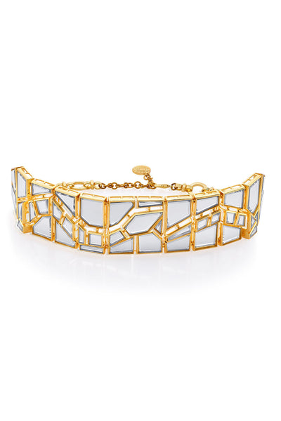 Isharya Dazzle Mirror Snake Choker jewellery indian designer wear online shopping melange singapore