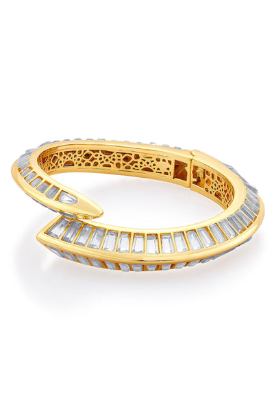 Isharya Dazzle Mirror Snake Cuff jewellery indian designer wear online shopping melange singapore