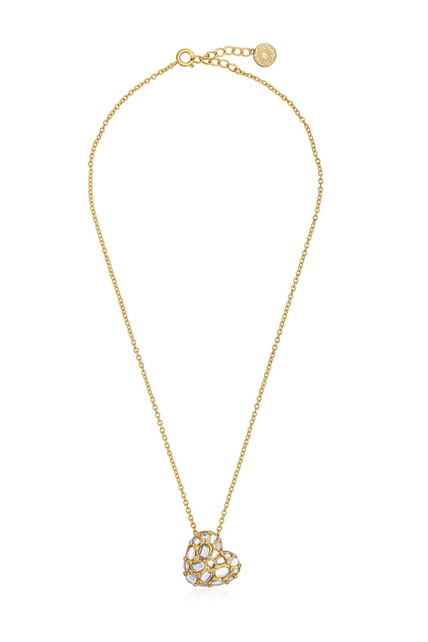 Isharya Desire Mirror Heart Necklace jewellery indian designer wear online shopping melange singapore