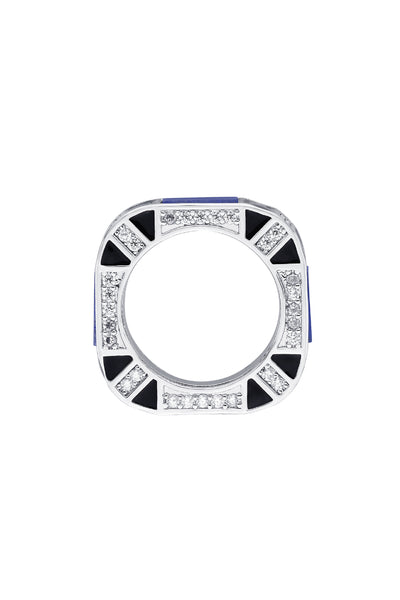 Isharya Digital Blue CZ Ring indian designer wear online shopping melange singapore