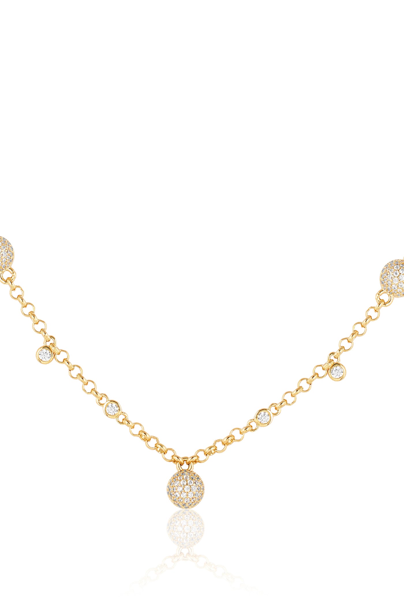 Isharya Disco Galaxy Necklace 18Kt Gold Plated indian designer wear online shopping melange singapore