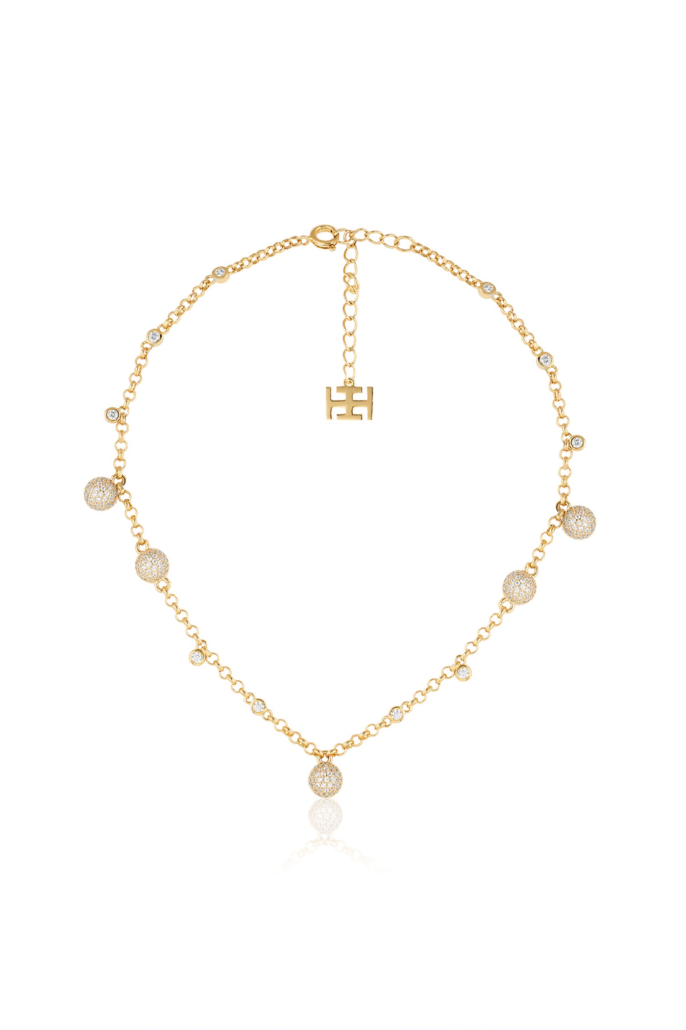 Isharya Disco Galaxy Necklace 18Kt Gold Plated indian designer wear online shopping melange singapore
