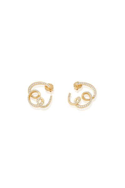 Isharya Disco Reverie Earrings 18Kt Gold Plated indian designer wear online shopping melange singapore