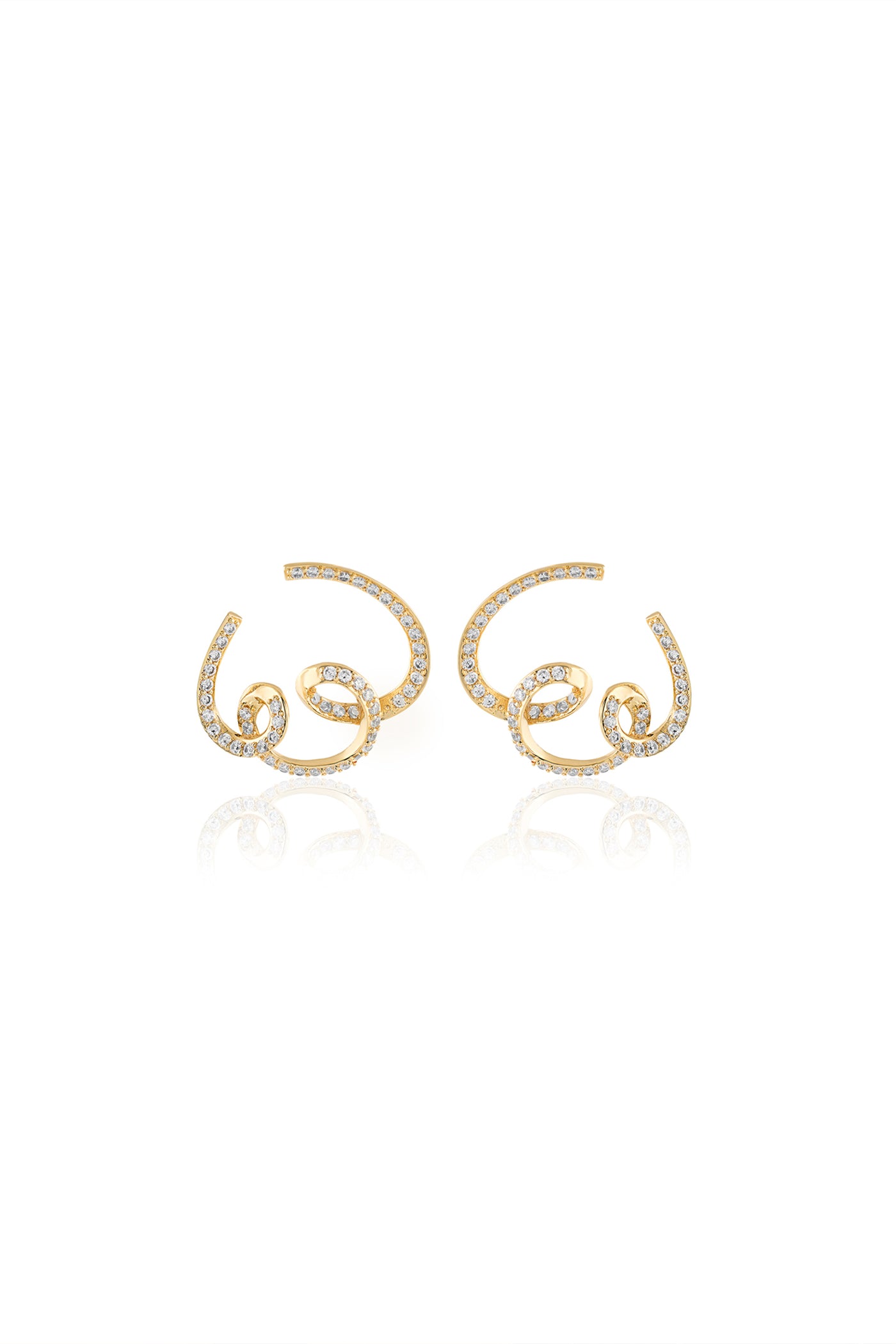 Isharya Disco Reverie Earrings 18Kt Gold Plated indian designer wear online shopping melange singapore