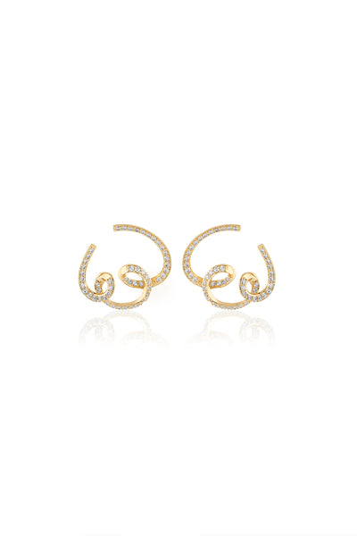 Isharya Disco Reverie Earrings 18Kt Gold Plated indian designer wear online shopping melange singapore