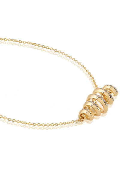 Isharya Disco Spiral Necklace 18Kt Gold Plated indian designer wear online shopping melange singapore
