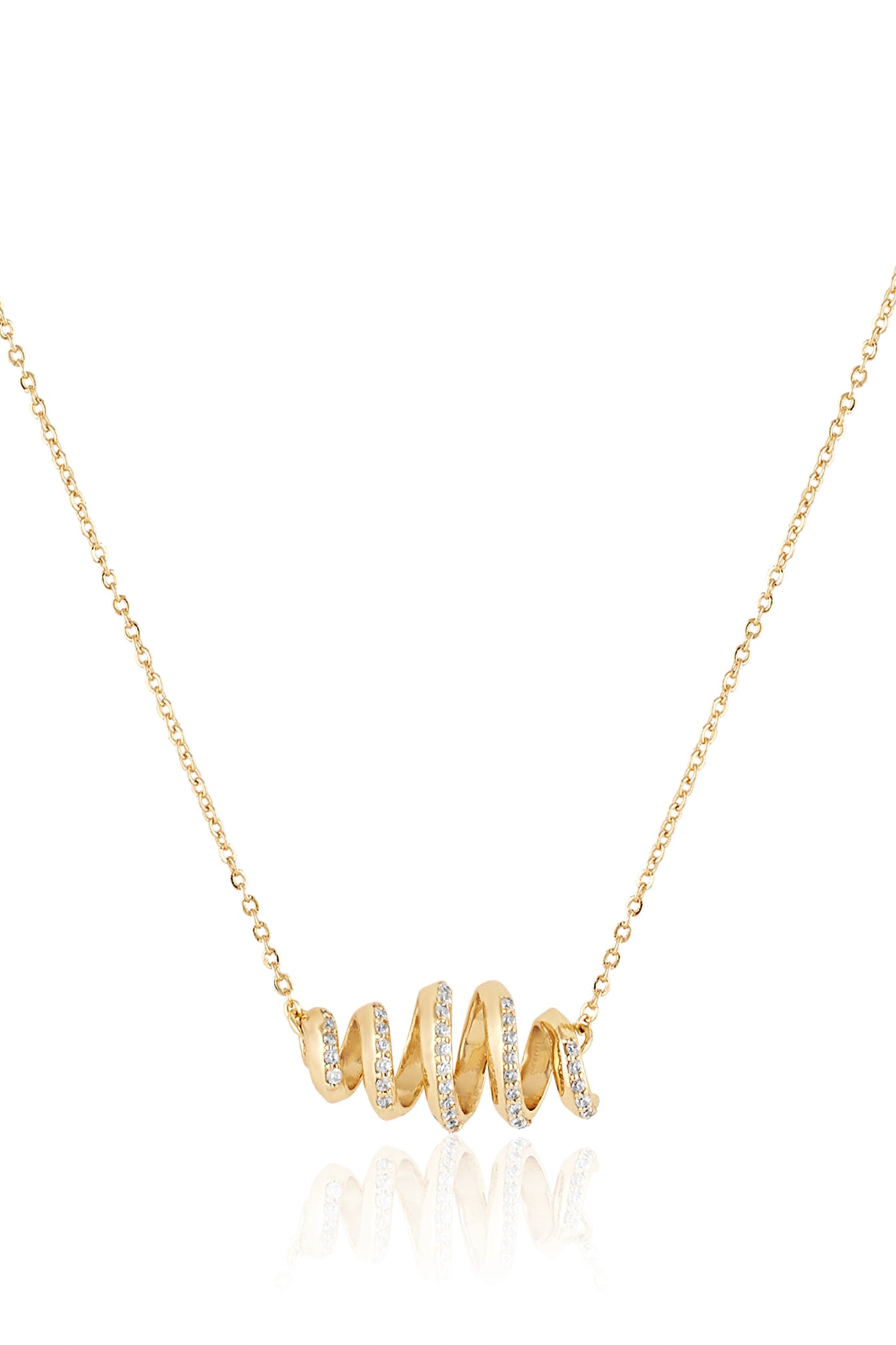 Isharya Disco Spiral Necklace 18Kt Gold Plated indian designer wear online shopping melange singapore
