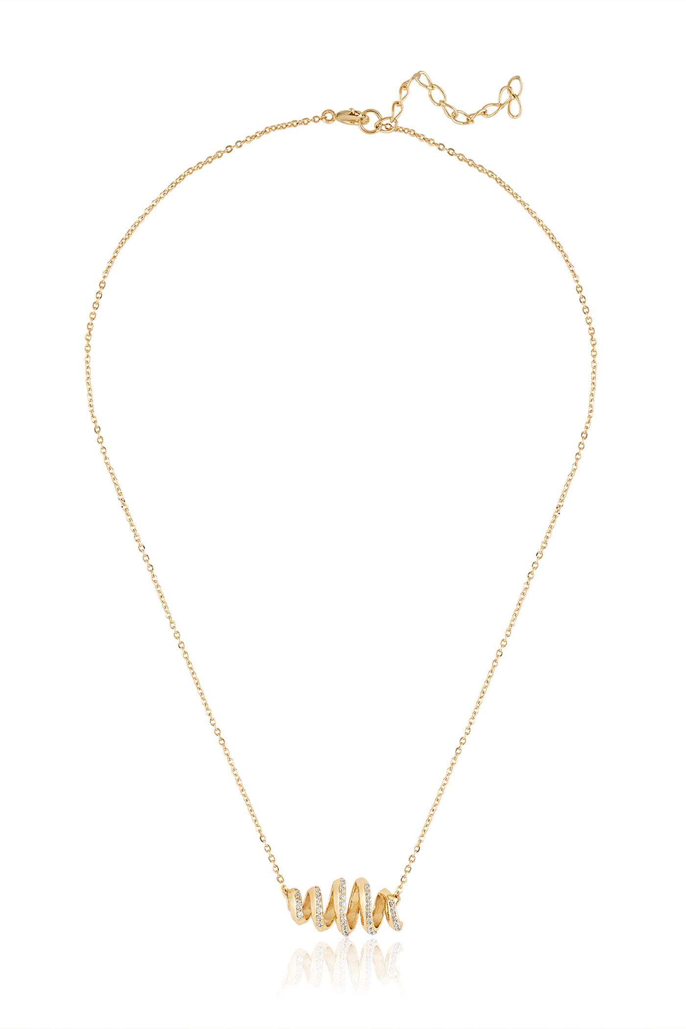 Isharya Disco Spiral Necklace 18Kt Gold Plated indian designer wear online shopping melange singapore

