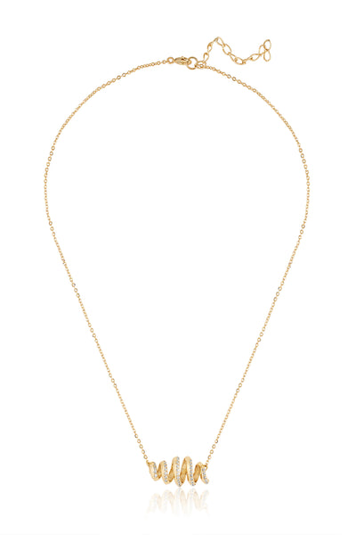 Isharya Disco Spiral Necklace 18Kt Gold Plated indian designer wear online shopping melange singapore
