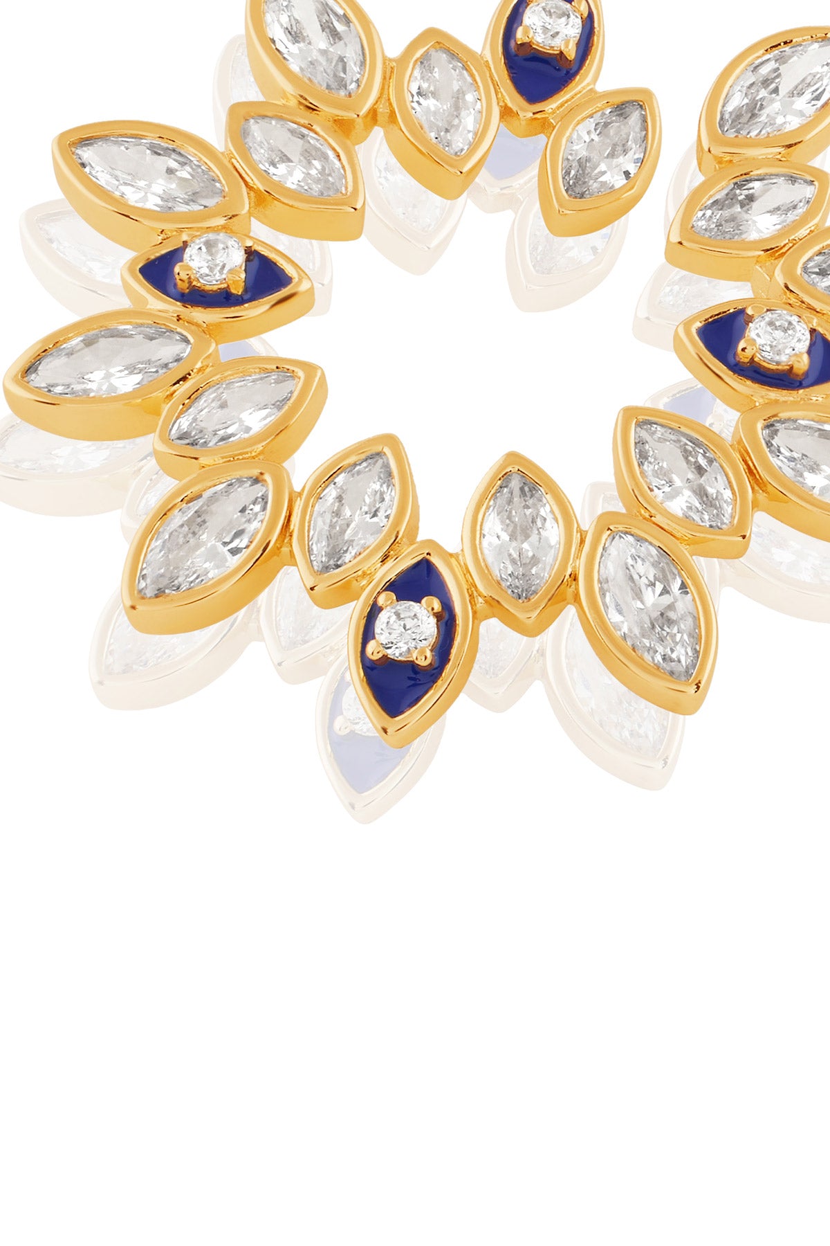 Isharya Divine Eye Studs In 18kt Gold Plated indian designer wear online shopping melange singapore