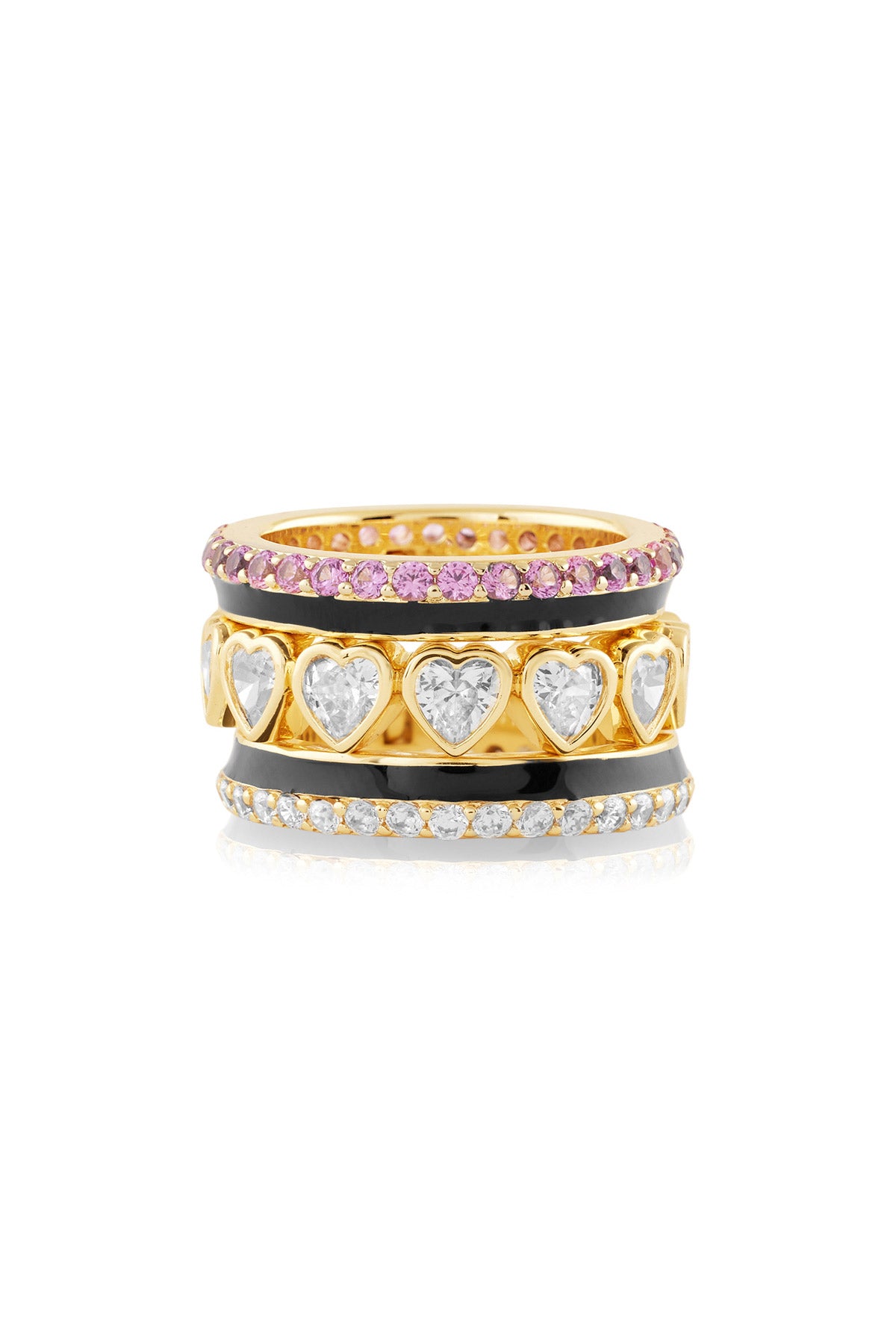 Isharya Divine Glint Statement Ring In 18kt Gold Plated indian designer wear online shopping melange singapore 