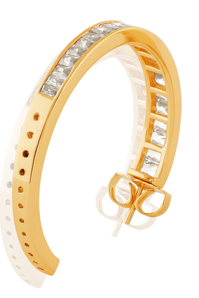 Isharya Divine Radiance Hoops In 18kt Gold Plated indian designer wear online shopping melange singapore 