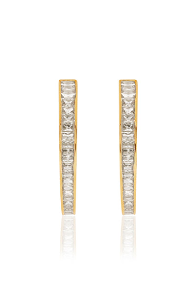 Isharya Divine Radiance Hoops In 18kt Gold Plated indian designer wear online shopping melange singapore 