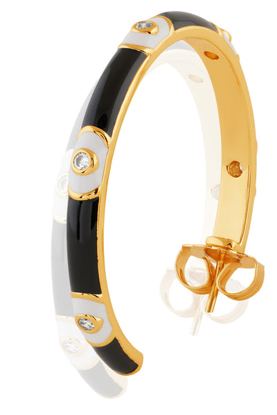 Isharya Eclipse Eye Hoops In 18kt Gold Plated indian designer wear online shopping melange singapore 