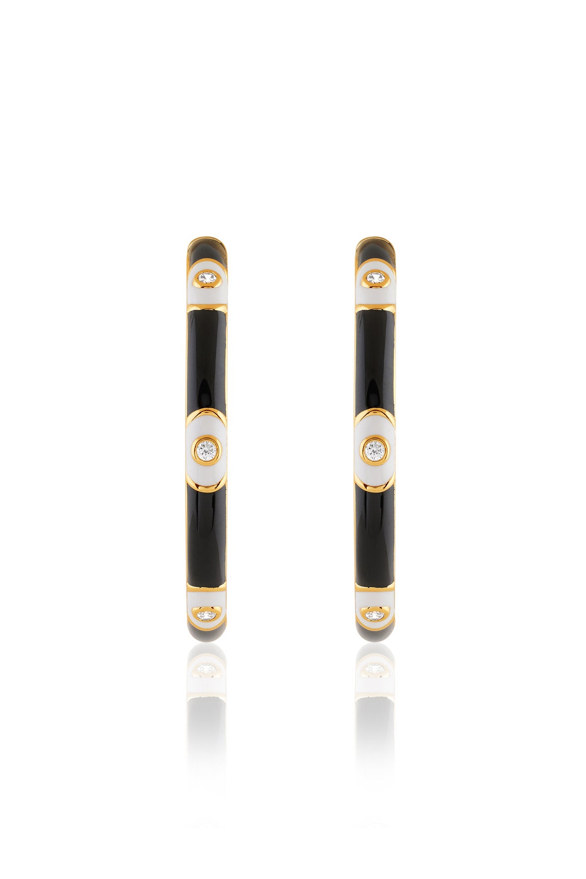 Isharya Eclipse Eye Hoops In 18kt Gold Plated indian designer wear online shopping melange singapore 