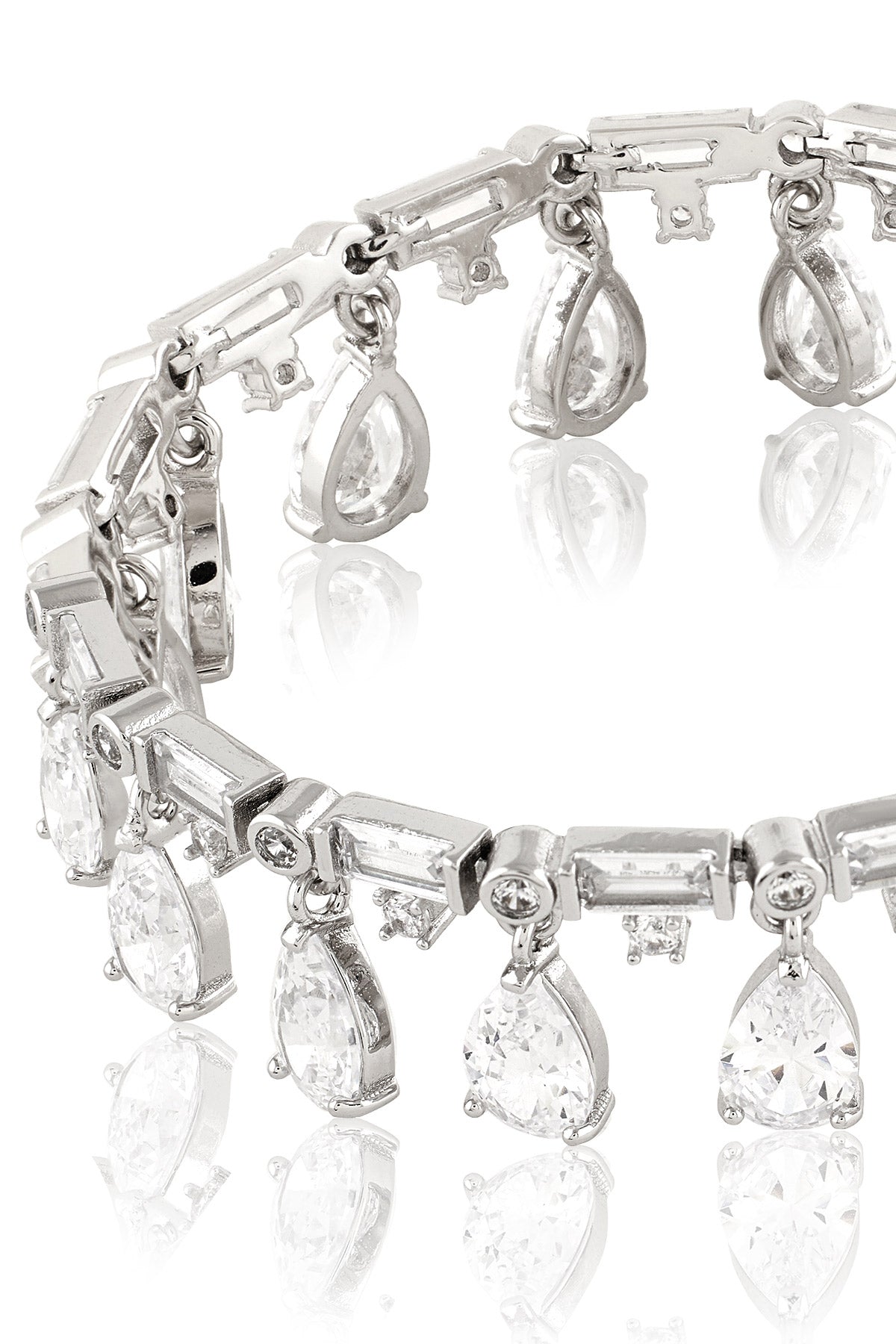 Isharya Elysian Charm Bracelet In Rhodium Plating indian designer wear online shopping melange singapore 

