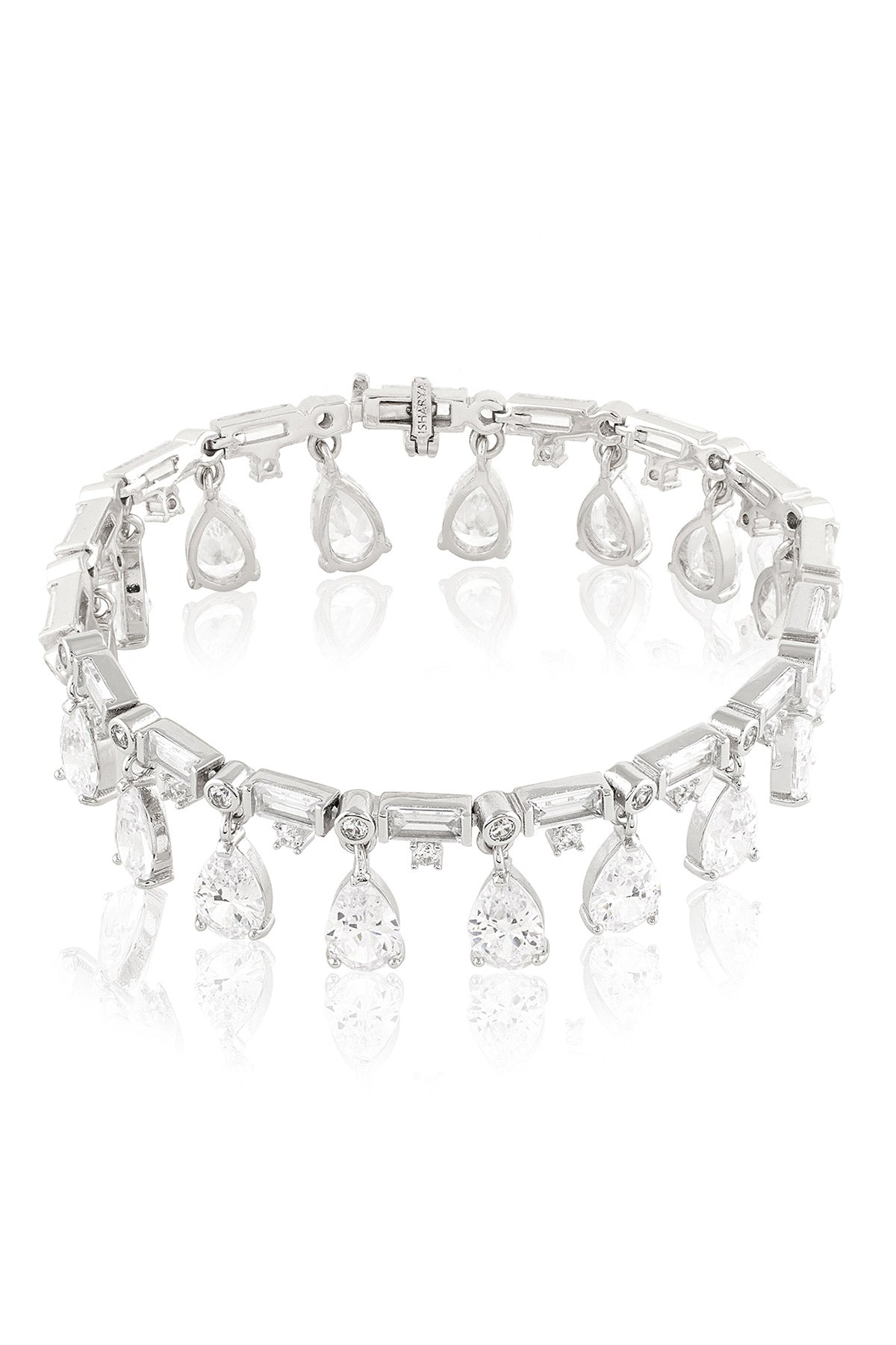 Isharya Elysian Charm Bracelet In Rhodium Plating indian designer wear online shopping melange singapore 

