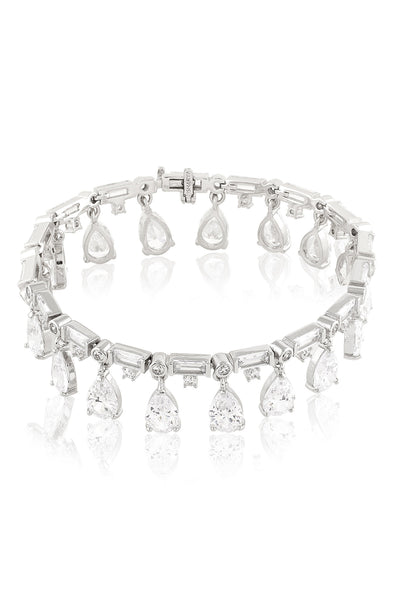 Isharya Elysian Charm Bracelet In Rhodium Plating indian designer wear online shopping melange singapore 
