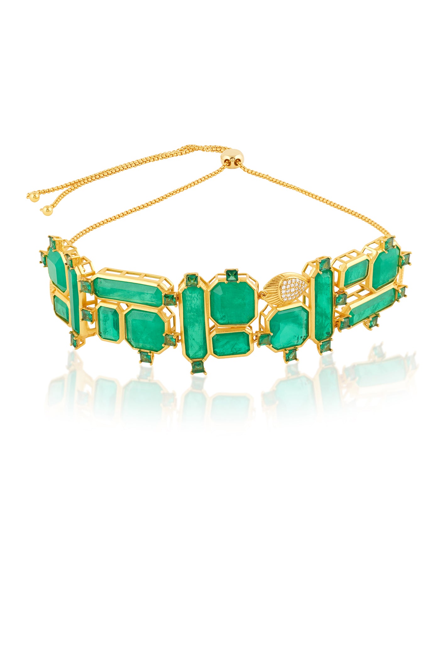 Isharya Emerald Dreams Choker indian designer wear online shopping melange singapore