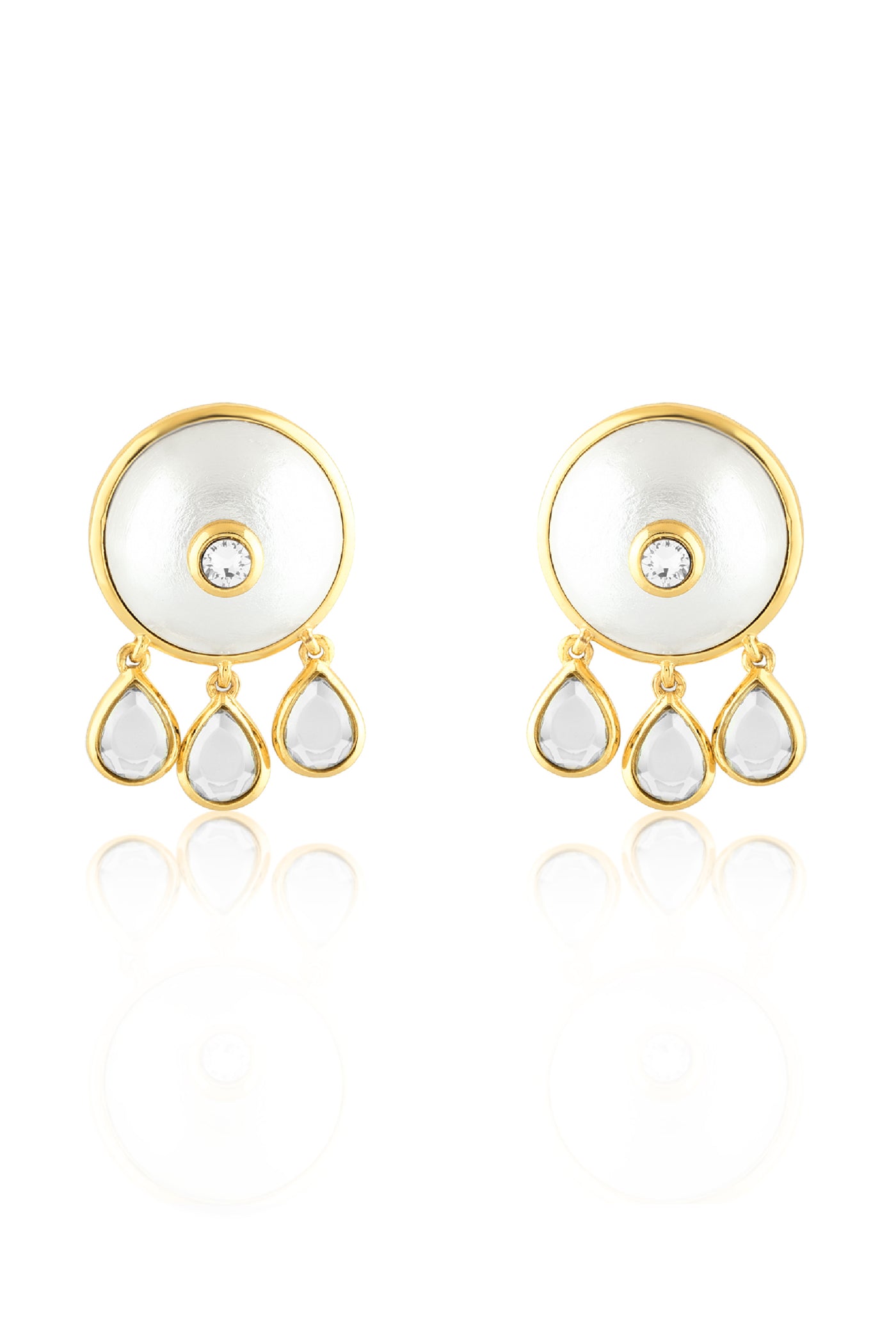 Isharya Essential Circle Earrings In 18Kt Gold Plated indian designer wear online shopping melange singapore